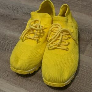 Bright Yellow Athletic Sneakers